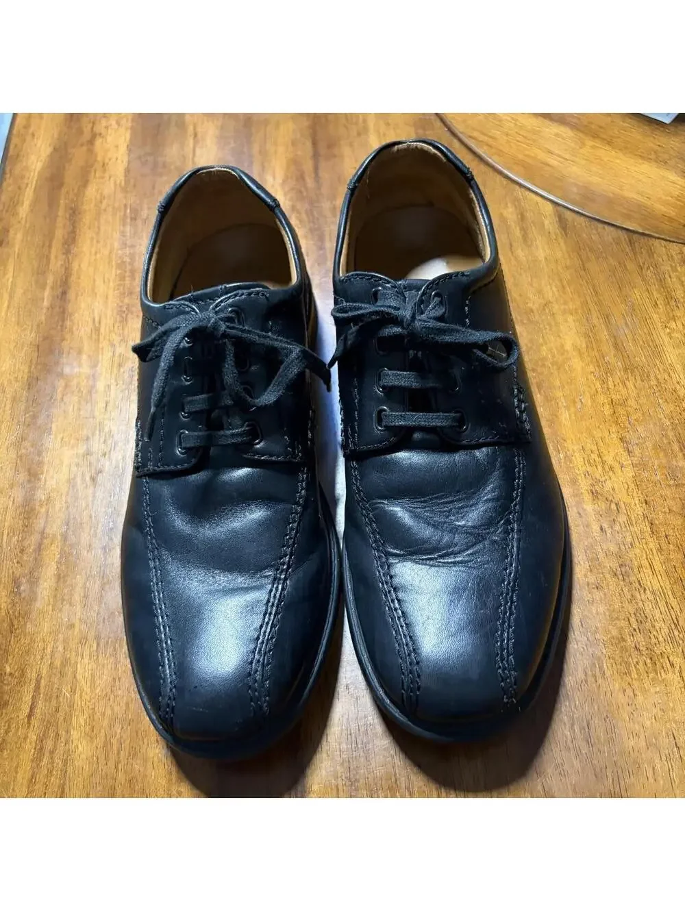 Clarks black leather